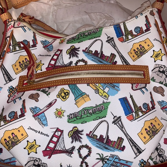 Dooney & Bourke Hollywood Americana Hobo Bag - Picture 2 of 2